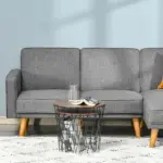 2 Piece Round Nesting End Table Set with Storage, Black and Brown - Image 7