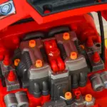 Qaba Engaging Kids Truck Engine Toy Set with RC Car Key | Red Mechanic Toys for Ages 3-5 - Image 9
