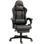 Vinsetto Ergonomic High Back Brown Office Chair Adjustable Swivel Recliner Lumbar Support - Image 11