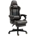 Vinsetto Ergonomic High Back Brown Office Chair Adjustable Swivel Recliner Lumbar Support