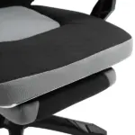 Ergonomic Mesh Office Chair, High Back, Grey, Adjustable Recliner with Footrest and Wheels - Image 12