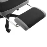 Ergonomic Mesh Office Chair, High Back, Grey, Adjustable Recliner with Footrest and Wheels - Image 14