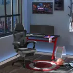 Ergonomic Mesh Office Chair, High Back, Grey, Adjustable Recliner with Footrest and Wheels - Image 9