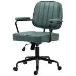 Ergonomic Microfiber Desk Chair Swivel Adjustable Height Tilt Green - Image 11