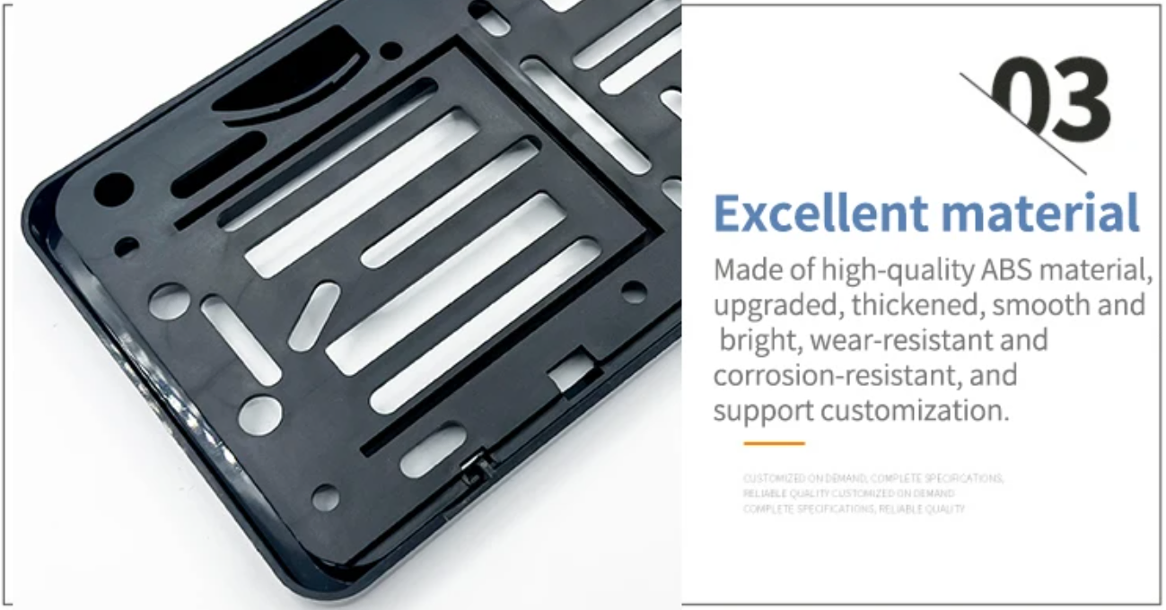 Universal European License Plate Holder Frame