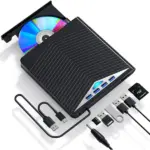 7 in 1 USB 3.0 External CD DVD Drive Burner Reader and USB Hub - Image 5