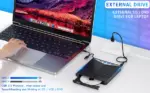 7 in 1 USB 3.0 External CD DVD Drive Burner Reader and USB Hub - Image 2