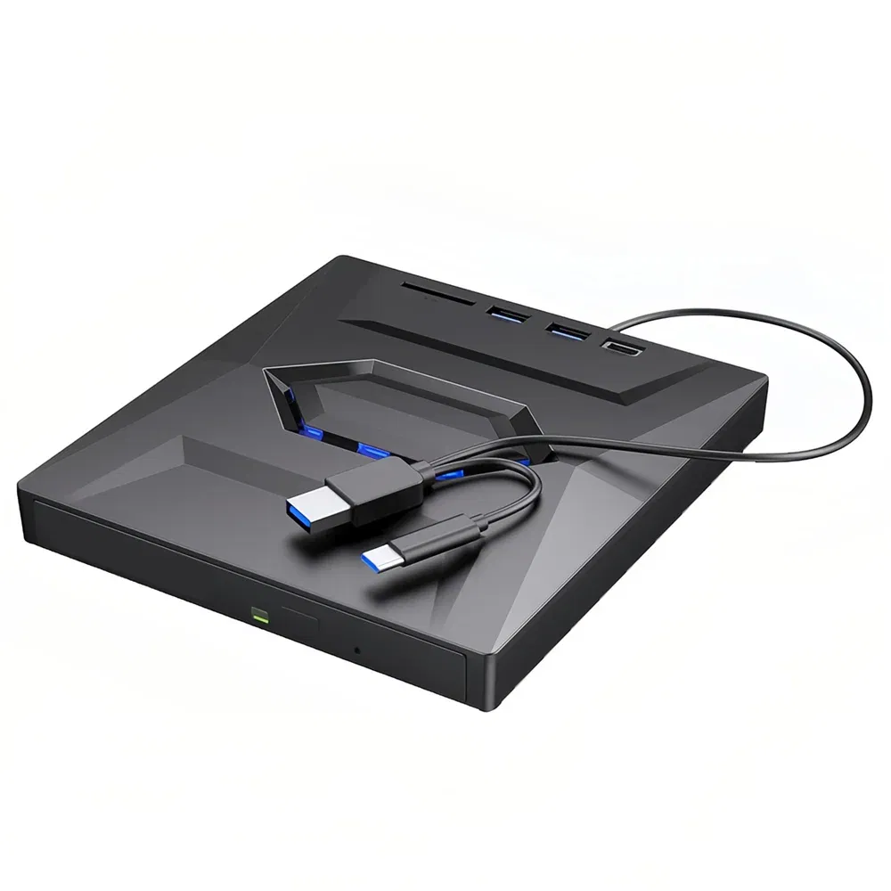 USB 3.0 External CD DVD Drive Writer Burner for Windows PC and Laptop
