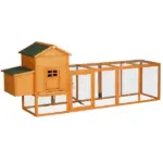 Extra Large Chicken Coop, Outdoor Hen House Poultry Cage with Removable Tray, Hen House Quail Hutch for Outdoor Backyard, Orange - Image 11