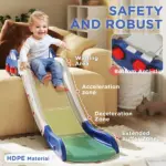 Extra Length Toddler Slide for Bed, Sofa, Easy to Assemble, Blue - Image 5
