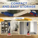 Extra Length Toddler Slide for Bed, Sofa, Easy to Assemble, Blue - Image 6
