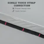 5 Foot Foldable Pole Fitness Safety Mat, 2 Inch Thick, Light Gray - Image 5