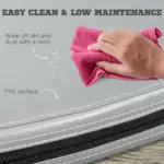 5 Foot Foldable Pole Fitness Safety Mat, 2 Inch Thick, Light Gray - Image 6