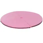 5 Foot Foldable Pole Fitness Safety Mat, 2 Inch Thick, Pink