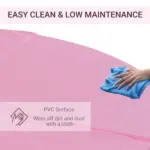 5 Foot Foldable Pole Fitness Safety Mat, 2 Inch Thick, Pink - Image 6