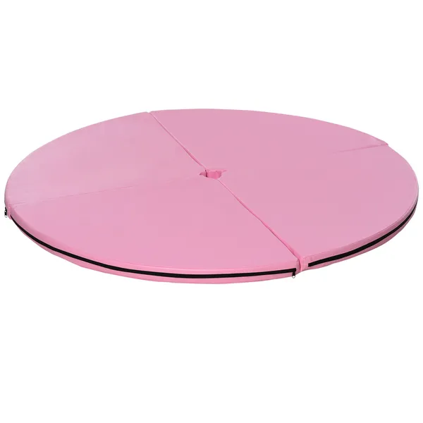 extra-protective-2t-x-5w-foldable-pole-dance-mat-pink-with-handle-lightweight.webp 5 Foot Foldable Pole Fitness Safety Mat, 2 Inch Thick, Pink - Image 1