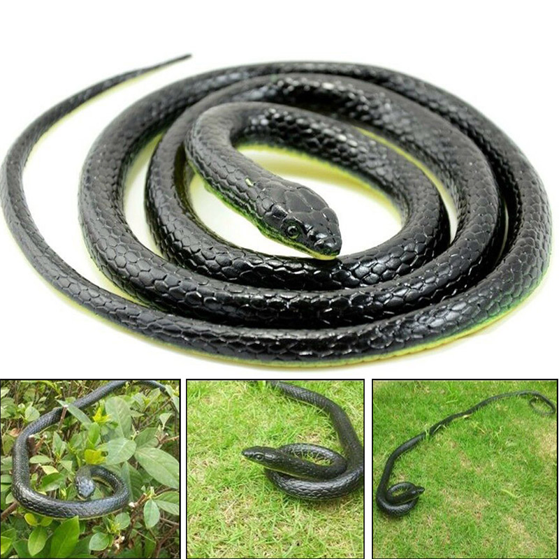 52 Inch Realistic Rubber Snake Prank and Garden Decoration