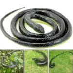 52 Inch Realistic Rubber Snake Prank and Garden Decoration - Image 4
