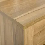 Farmhouse Buffet Cabinet Barn Door Style Sideboard for Kitchen Living Room Entryway Natural Wood Effect - Image 8