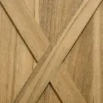 Farmhouse Buffet Cabinet Barn Door Style Sideboard for Kitchen Living Room Entryway Natural Wood Effect - Image 9