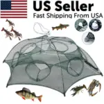 Foldable Fishing Bait Trap Net for Crab Crawdad Shrimp Minnow and Fish