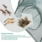 Foldable Fishing Bait Trap Net for Crab Crawdad Shrimp Minnow and Fish - Image 2