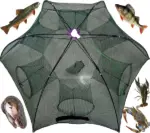 Foldable Fishing Bait Trap Net for Crab Crawdad Shrimp Minnow and Fish - Image 3