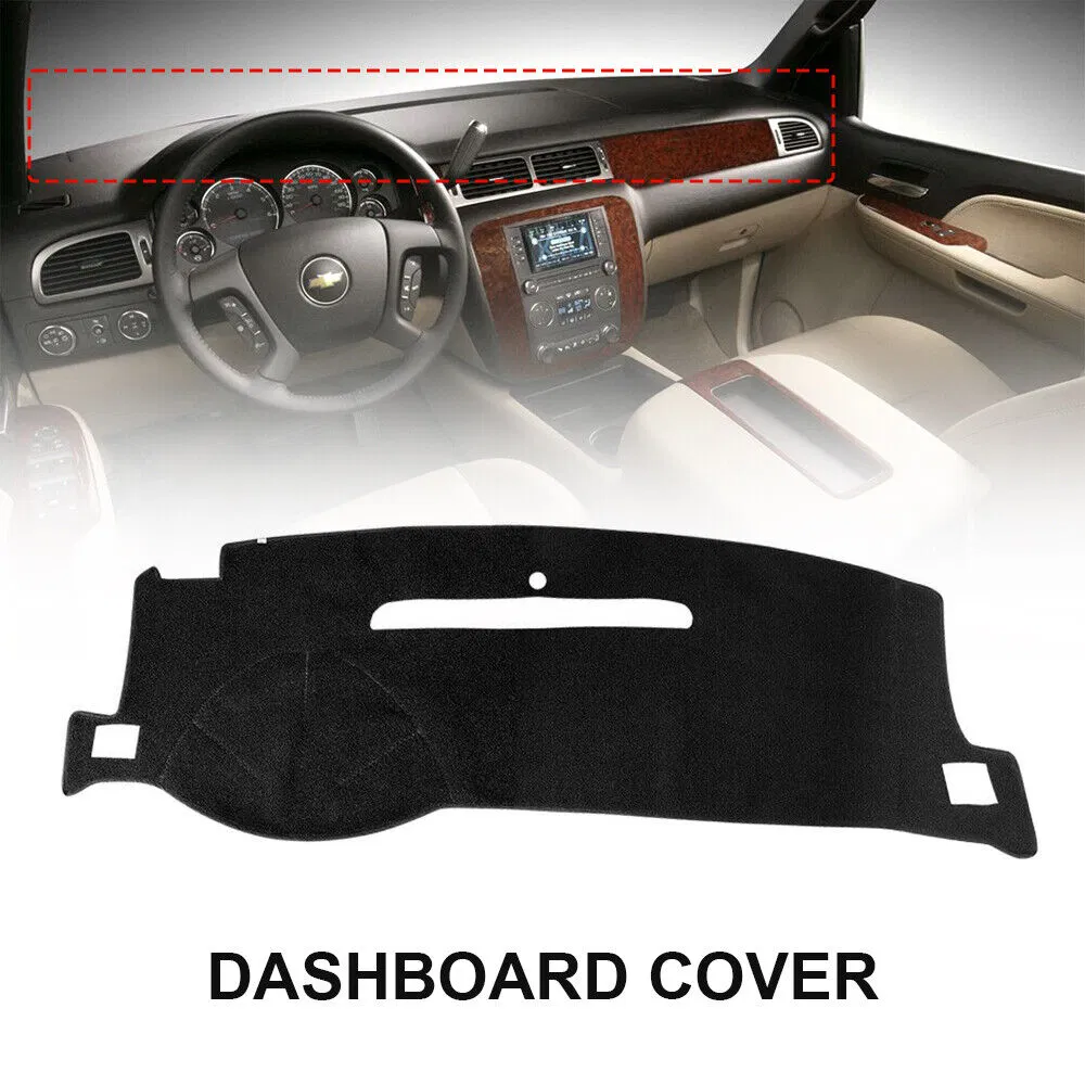 Dashboard Cover Mat for 2007-2014 Chevrolet Silverado and 2007-2013 GMC Sierra