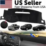 Dashboard Cover Mat for 2007-2014 Chevrolet Silverado and 2007-2013 GMC Sierra