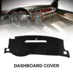 Dashboard Cover Mat for 2007-2014 Chevrolet Silverado and 2007-2013 GMC Sierra - Image 2
