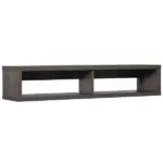 Floating TV Stand Wall Mounted Media Console Storage Shelf Dark Grey for Living Room Home Office - Image 11