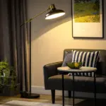 Floor Lamps for Living Room, Industrial Standing Lamp with Balance Arm, Adjustable Head, 31.5"x11.75"x65", Black - Image 2