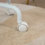 HOMCOM Fluffy Unicorn Vanity Office Chair with Rainbow Swivel Mid-Back Armrest and Nylon Casters Colorful - Image 9