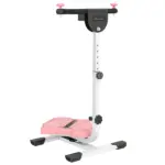 Soozier Foldable Ab Twister Exercise Board with LCD Display and Adjustable Handle Pink