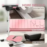 Soozier Foldable Ab Twister Exercise Board with LCD Display and Adjustable Handle Pink - Image 8