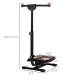 Foldable Ab Twister Exercise Board with Adjustable Handle and LCD Monitor - Image 3