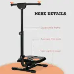 Foldable Ab Twister Exercise Board with Adjustable Handle and LCD Monitor - Image 8