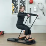 Foldable Sissy Squat Machine, Hip Thrust Machine with Push Up Stand, Multipurpose Glute Workout Equipment, Black - Image 2