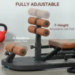 Foldable Sissy Squat Machine, Hip Thrust Machine with Push Up Stand, Multipurpose Glute Workout Equipment, Black - Image 6