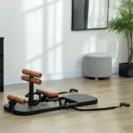 Foldable Sissy Squat Machine, Hip Thrust Machine with Push Up Stand, Multipurpose Glute Workout Equipment, Black - Image 10