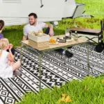 Outsunny Folding Camping Table, Adjustable Height Aluminum Table, Portable Camping Table for Picnic, Beach, BBQ - Image 2