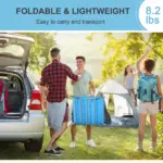 Outsunny Folding Sun Chair, Portable Outdoor Chair with Adjustable Back, Breathable Mesh and Pillow, for Patio, Beach, Blue - Image 6