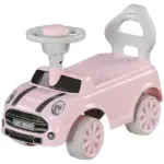 Foot to Floor Toddler Ride on Toy, Sliding Car with Horn, No Tip Anti-Over-Backwards System for 18-36 Months, Pink