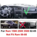 Dashboard Cover Mat for 2002-2005 Dodge Ram 1500 2500 3500 - Image 12