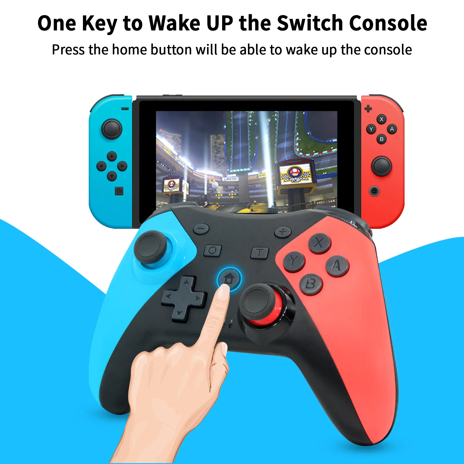 Wireless Game Controller Compatible with Nintendo Switch, OLED, Lite and PC