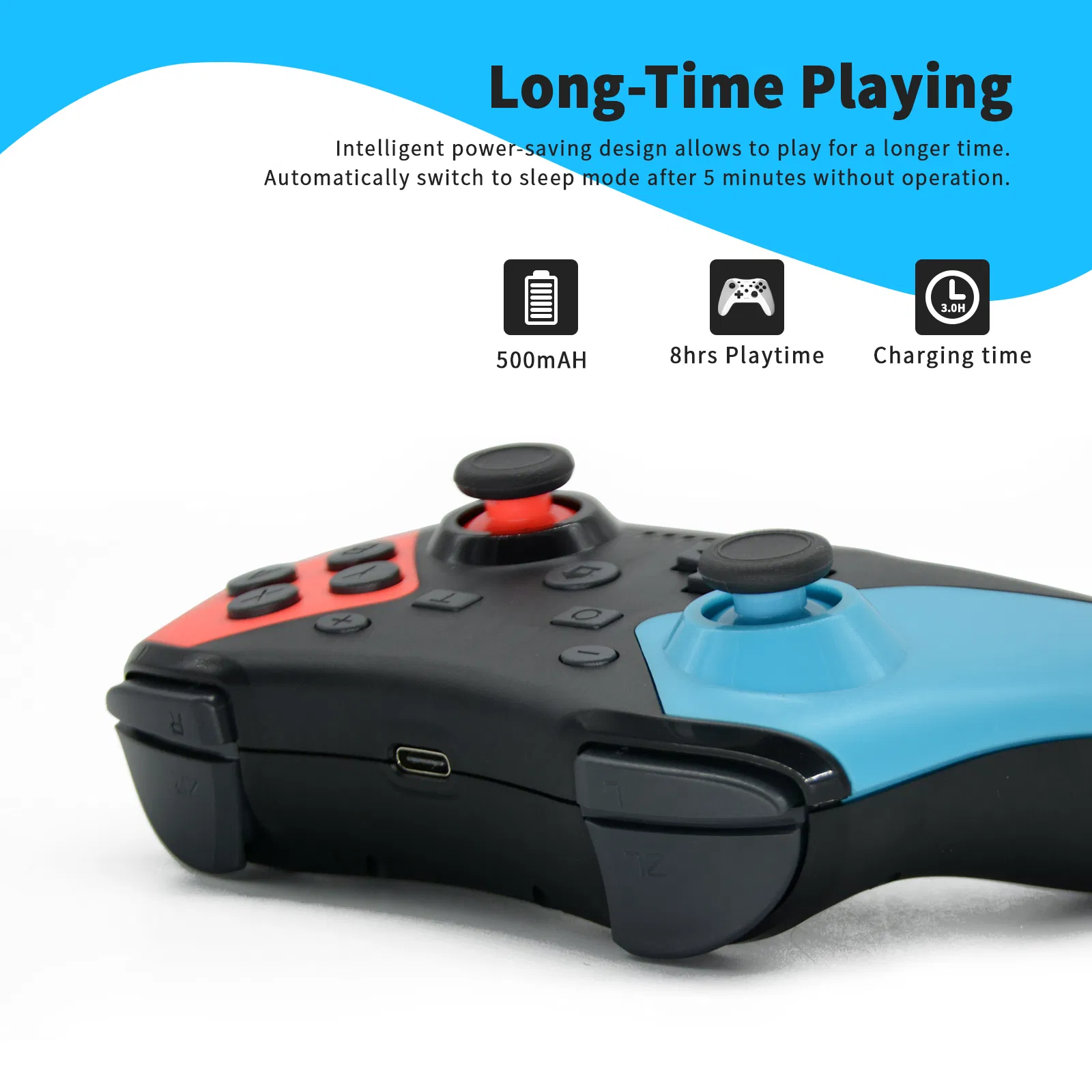 Wireless Game Controller Compatible with Nintendo Switch, OLED, Lite and PC