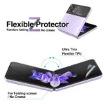 Hydrogel Screen Protector and Camera Lens Cover for Samsung Galaxy Z Flip 3 5G - Image 7