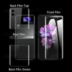 Hydrogel Screen Protector and Camera Lens Cover for Samsung Galaxy Z Flip 3 5G - Image 9