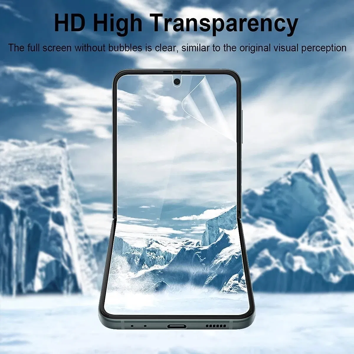 Hydrogel Screen Protector and Camera Lens Cover for Samsung Galaxy Z Flip 3 5G