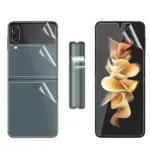 Hydrogel Screen Protector and Camera Lens Cover for Samsung Galaxy Z Flip 3 5G - Image 2